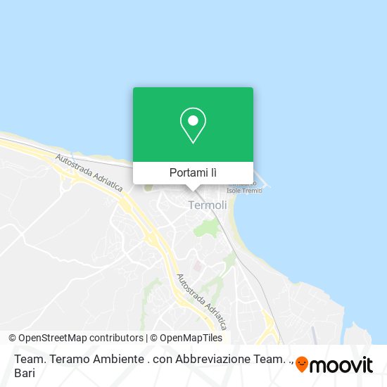 Mappa Team. Teramo Ambiente . con Abbreviazione Team. .