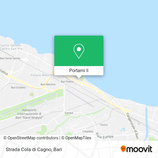 Mappa Strada Cola di Cagno