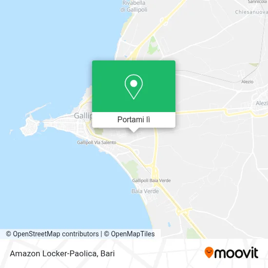 Mappa Amazon Locker-Paolica