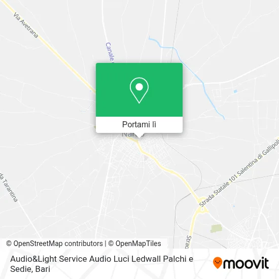 Mappa Audio&Light Service Audio Luci Ledwall Palchi e Sedie