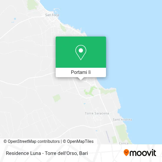 Mappa Residence Luna - Torre dell'Orso