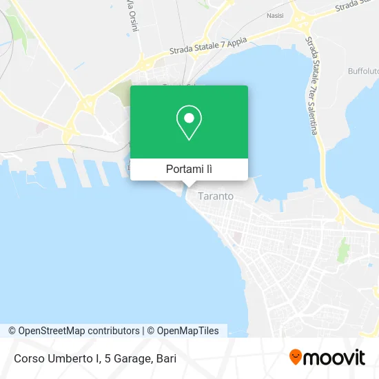 Mappa Corso Umberto I, 5 Garage