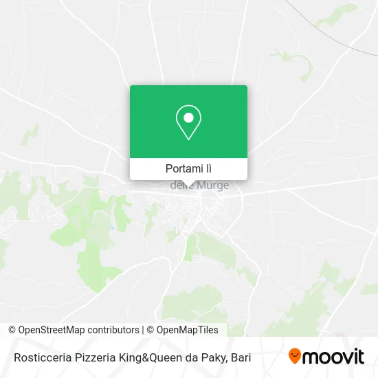 Mappa Rosticceria Pizzeria King&Queen da Paky