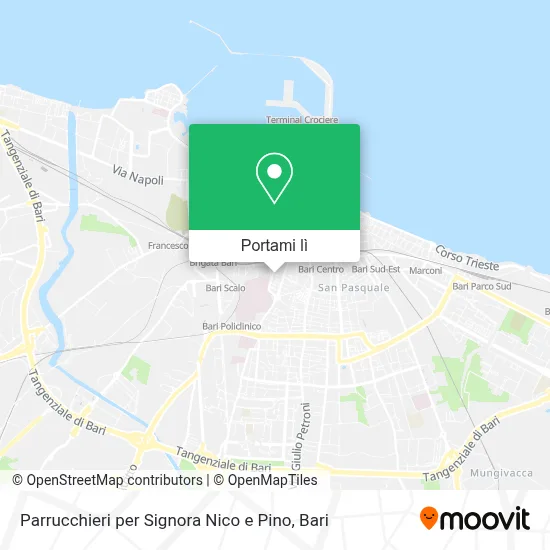 Mappa Parrucchieri per Signora Nico e Pino