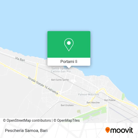 Mappa Pescheria Samoa