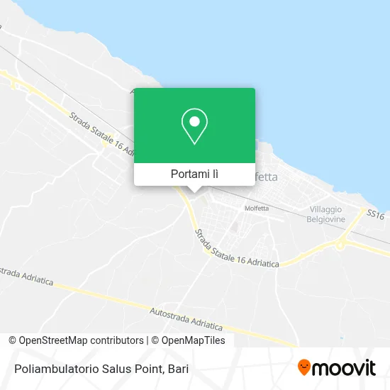 Mappa Poliambulatorio Salus Point