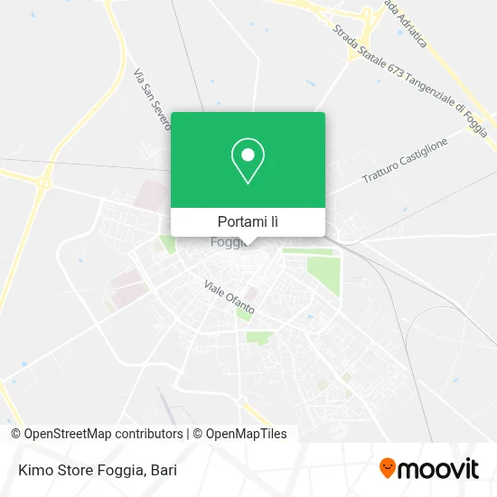 Mappa Kimo Store Foggia