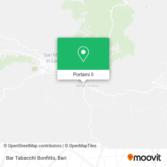 Mappa Bar Tabacchi Bonfitto