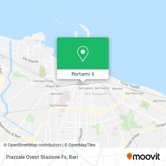 Mappa Piazzale Ovest Stazione Fs