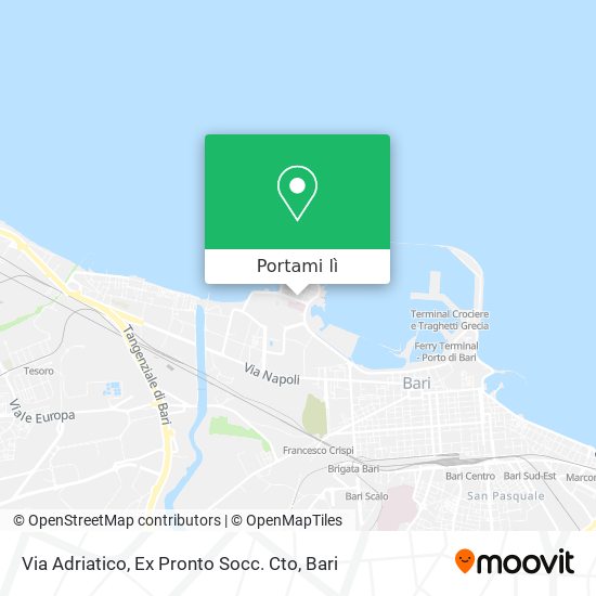 Mappa Via Adriatico, Ex Pronto Socc. Cto