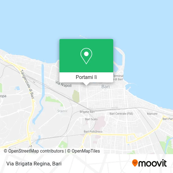 Mappa Via Brigata Regina