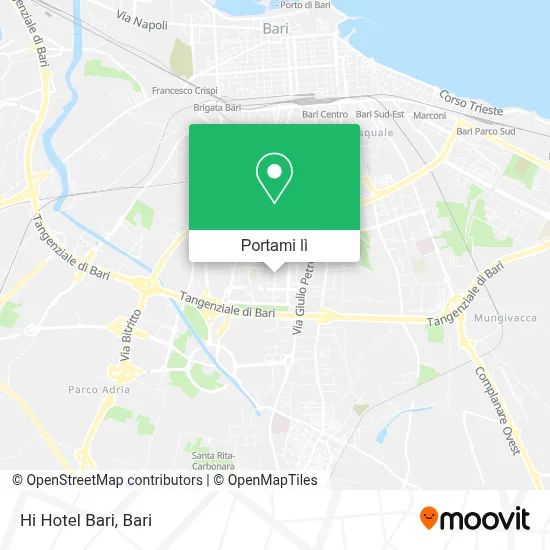 Mappa Hi Hotel Bari