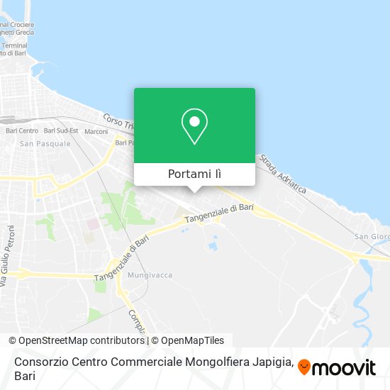 Mappa Consorzio Centro Commerciale Mongolfiera Japigia