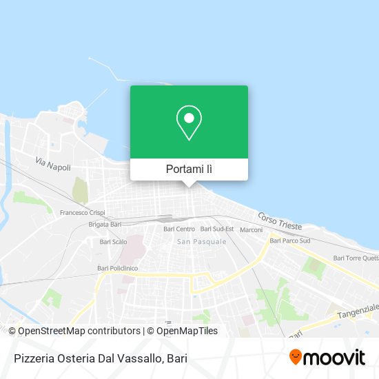 Mappa Pizzeria Osteria Dal Vassallo