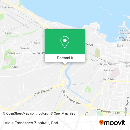 Mappa Viale Francesco Zippitelli