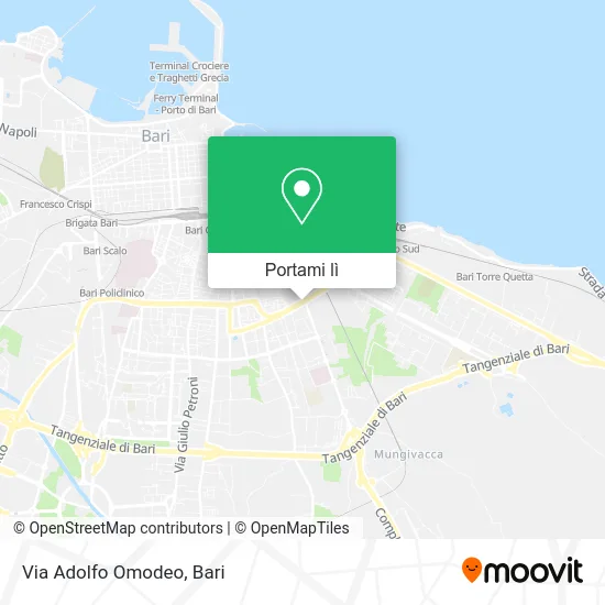 Mappa Via Adolfo Omodeo