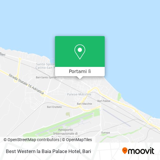 Mappa Best Western la Baia Palace Hotel