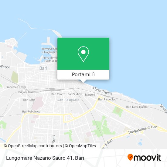 Mappa Lungomare Nazario Sauro 41