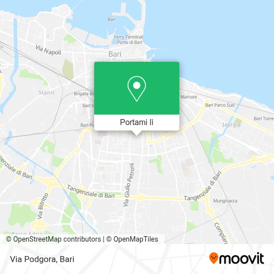 Mappa Via Podgora
