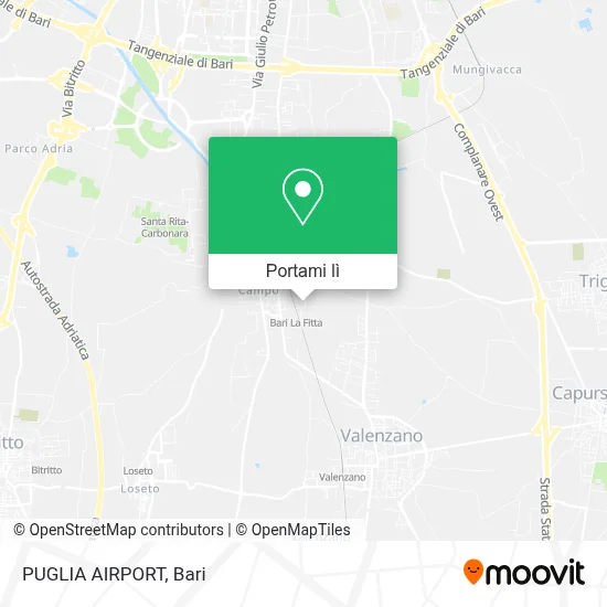 Mappa PUGLIA AIRPORT