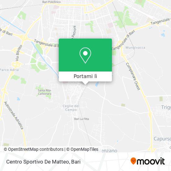 Mappa Centro Sportivo De Matteo