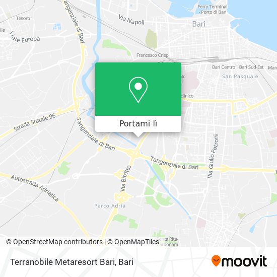 Mappa Terranobile Metaresort Bari