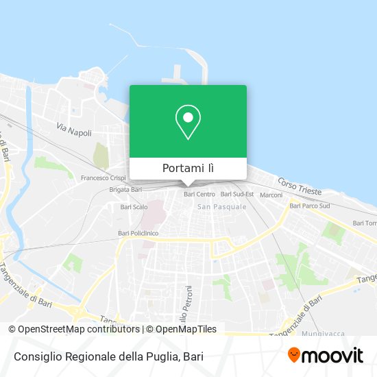 Mappa Consiglio Regionale della Puglia
