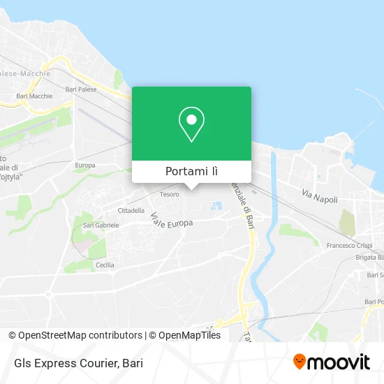 Mappa Gls Express Courier