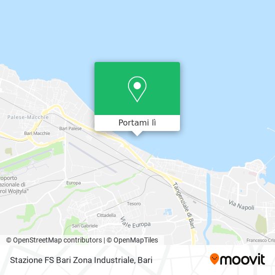 Mappa Stazione FS Bari Zona Industriale