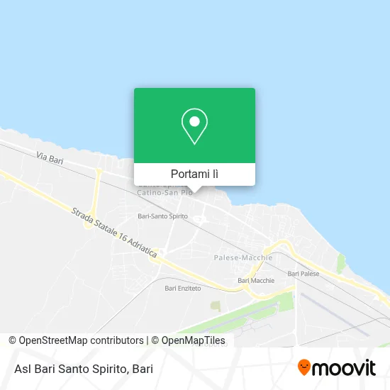 Mappa Asl Bari Santo Spirito