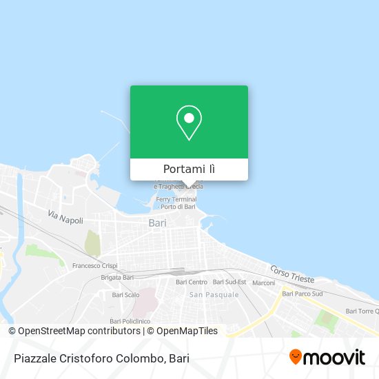 Mappa Piazzale Cristoforo Colombo