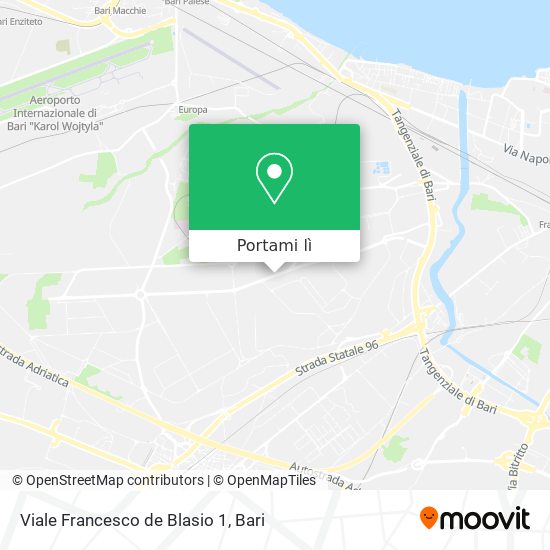 Mappa Viale Francesco de Blasio 1