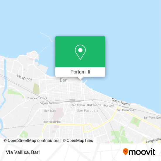 Mappa Via Vallisa
