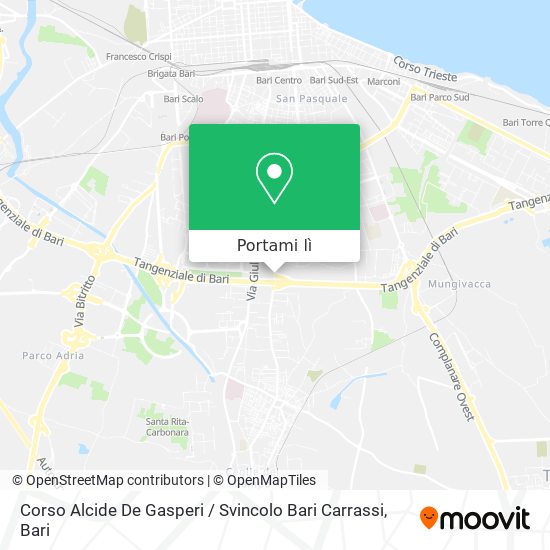Mappa Corso Alcide De Gasperi / Svincolo Bari Carrassi