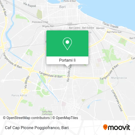 Mappa Caf Cap Picone Poggiofranco