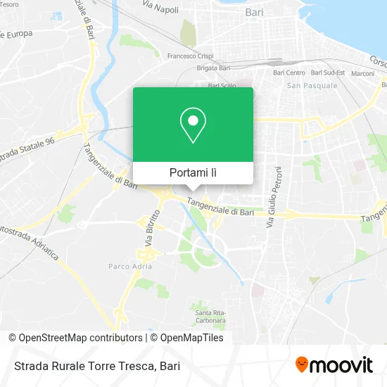 Mappa Strada Rurale Torre Tresca