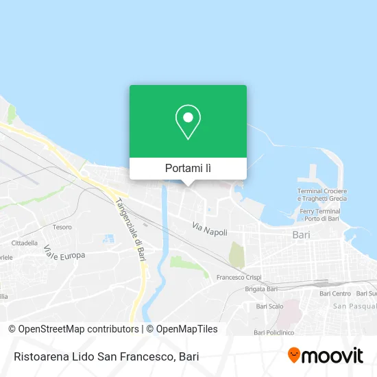 Mappa Ristoarena Lido San Francesco