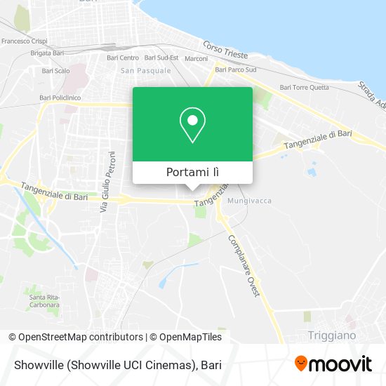 Mappa Showville (Showville UCI Cinemas)