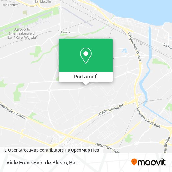 Mappa Viale Francesco de Blasio