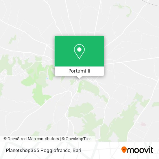 Mappa Planetshop365 Poggiofranco