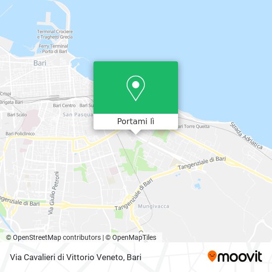 Mappa Via Cavalieri di Vittorio Veneto