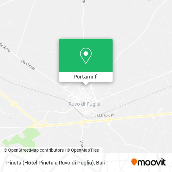 Mappa Pineta (Hotel Pineta a Ruvo di Puglia)