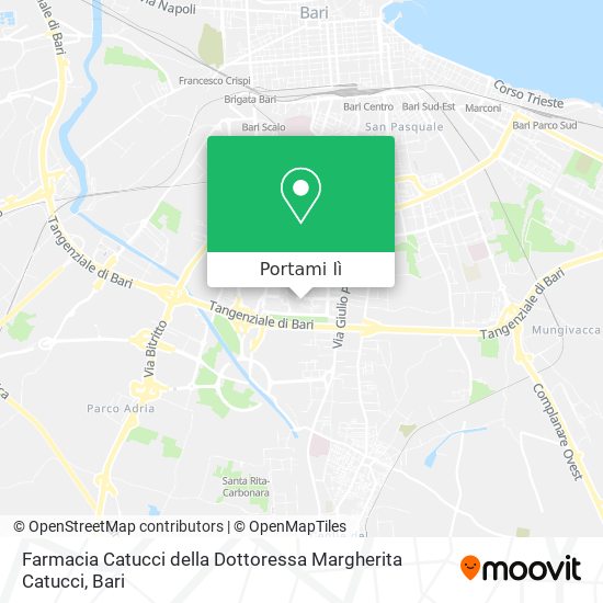 Mappa Farmacia Catucci della Dottoressa Margherita Catucci