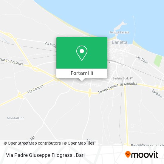 Mappa Via Padre Giuseppe Filograssi