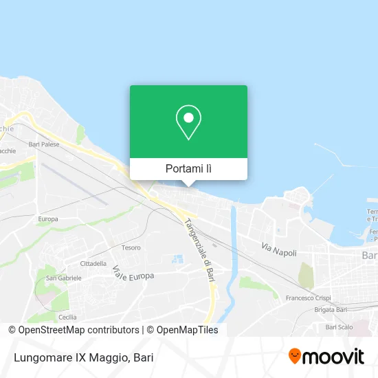 Mappa Lungomare IX Maggio