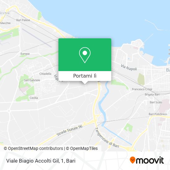 Mappa Viale Biagio Accolti Gil, 1