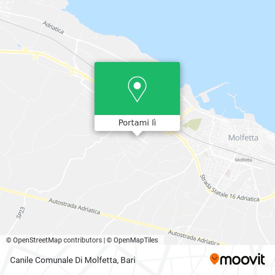 Mappa Canile Comunale Di Molfetta