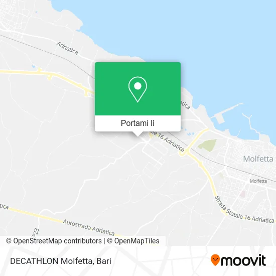 Mappa DECATHLON Molfetta