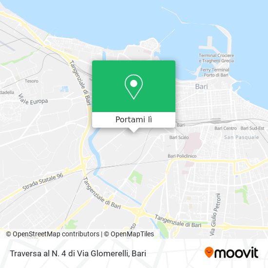 Mappa Traversa al N. 4 di Via Glomerelli
