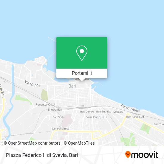 Mappa Piazza Federico II di Svevia